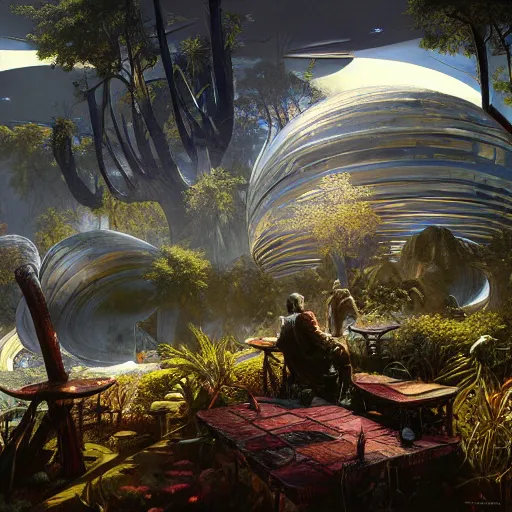 Image similar to cryengine render by android jones, syd mead, tim white and john stephens