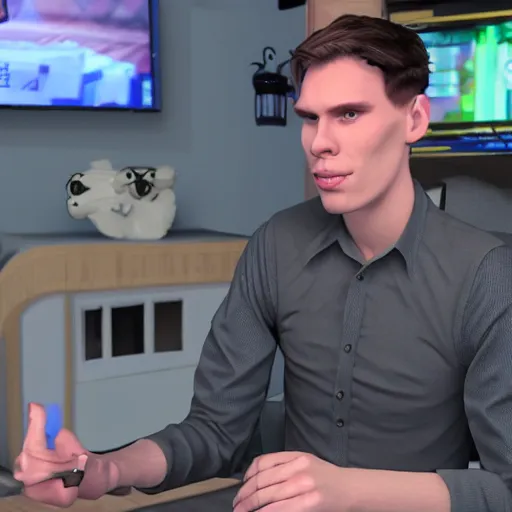 Prompt: jerma 9 8 5 from twitch