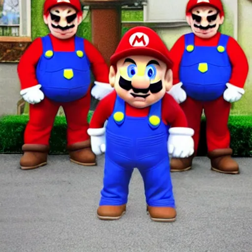 Image similar to Robert de niro as Super Mario, photography