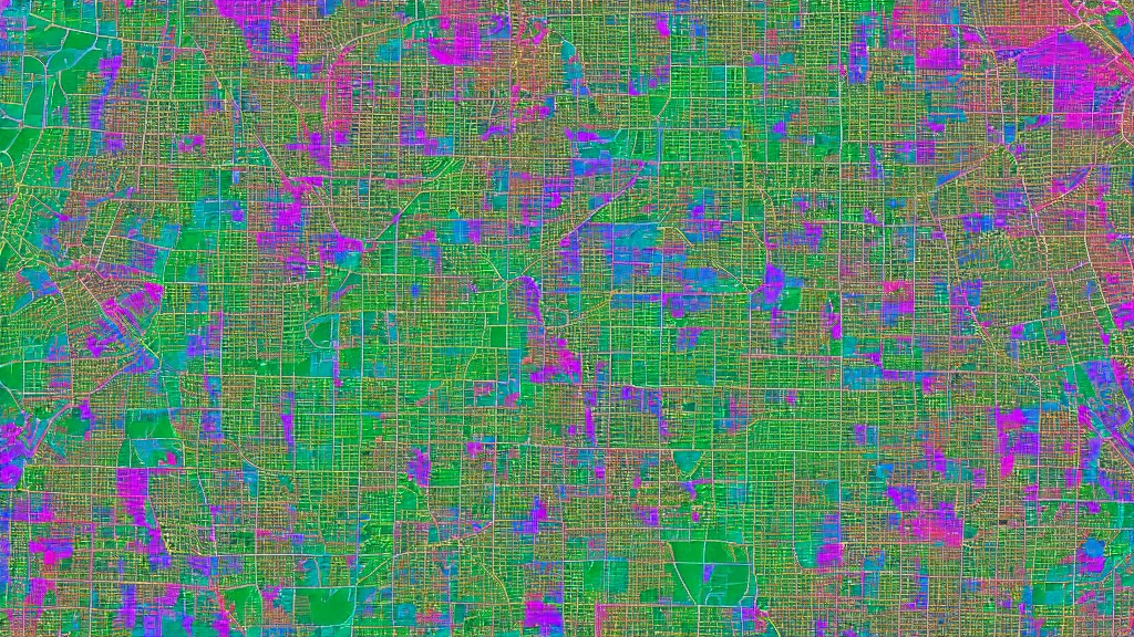 Prompt: false - color image prosperous winnipeg