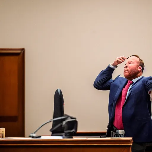 Image similar to Alex Jones desperately reaching for his out of reach phone in the courtroom, EOS 5DS R, ISO100, f/8, 1/125, 84mm, RAW Dual Pixel