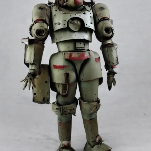 Image similar to maschinen krieger armored walking suit in the style of makoto kobayashi