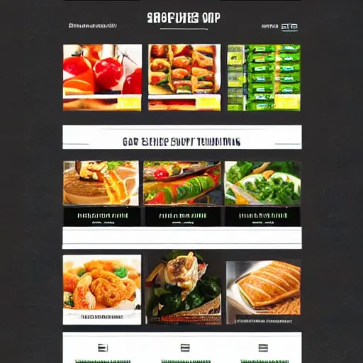 Prompt: frozen food shop website template with responsive design,and simple look hd image resolution