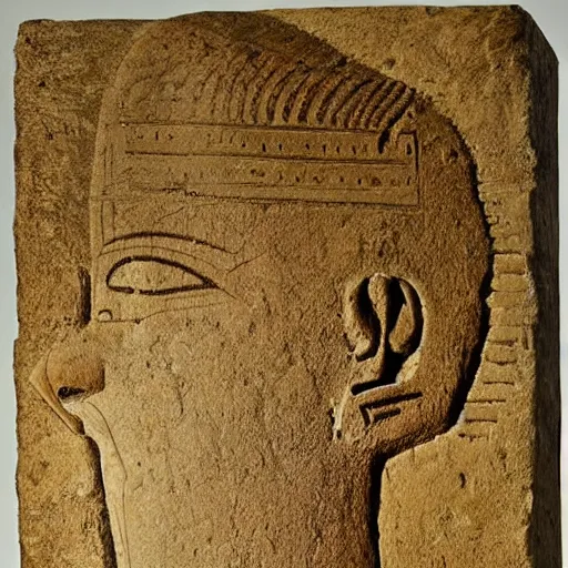 Image similar to joe biden's head, ancient mesopotamian artwork, very detailed, very intricate,