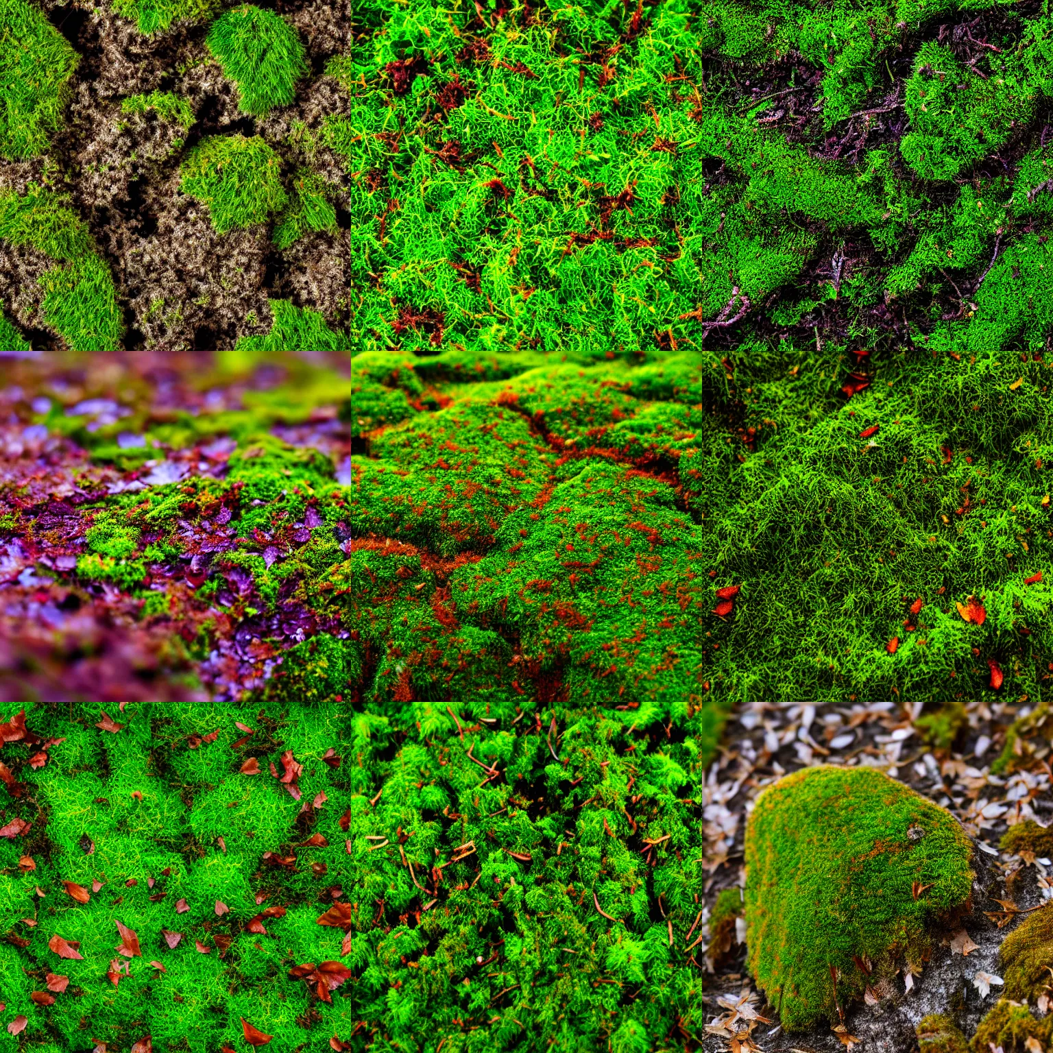 Prompt: moss beautiful closeup, 4 k, design