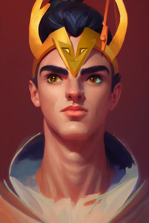 Prompt: the god hermes, portrait, sharp focus, digital art, concept art, award winning, post processed, dynamic lighting, trending on artstation, by emylie boivin and rossdraws