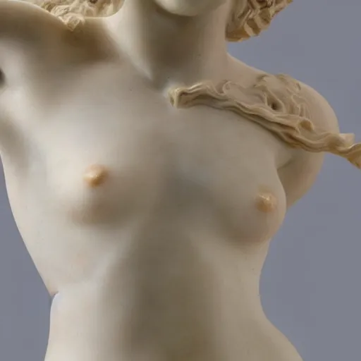 Prompt: detail marble sculpture of Aphrodite, full view, high detail