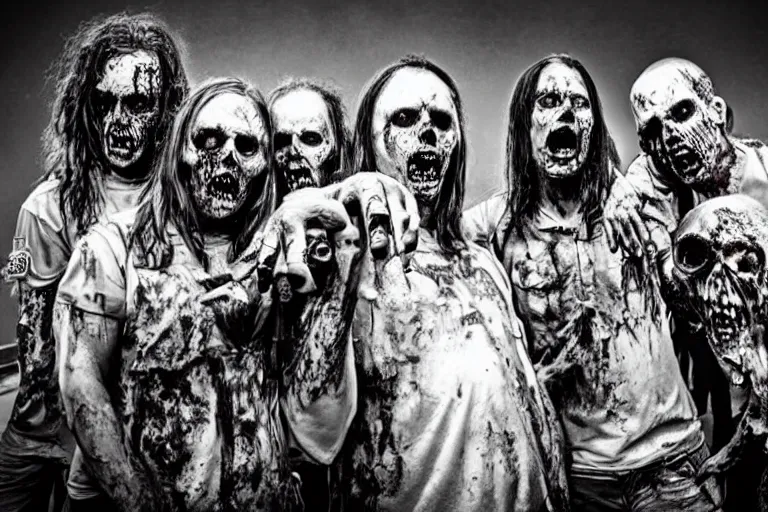 Image similar to zombies in a metal band