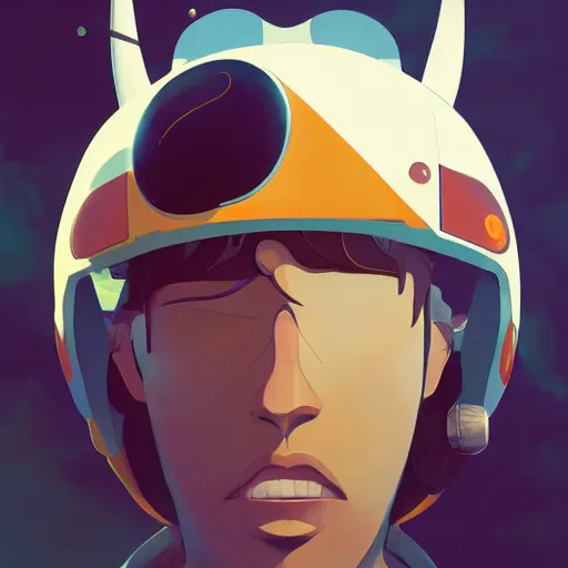 Image similar to face icon stylized minimalist space dandy, loftis, cory behance hd by jesper ejsing, by rhads, makoto shinkai and lois van baarle, ilya kuvshinov, rossdraws global illumination