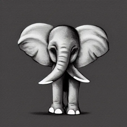 Image similar to an elephant wearing a tutu, concept art