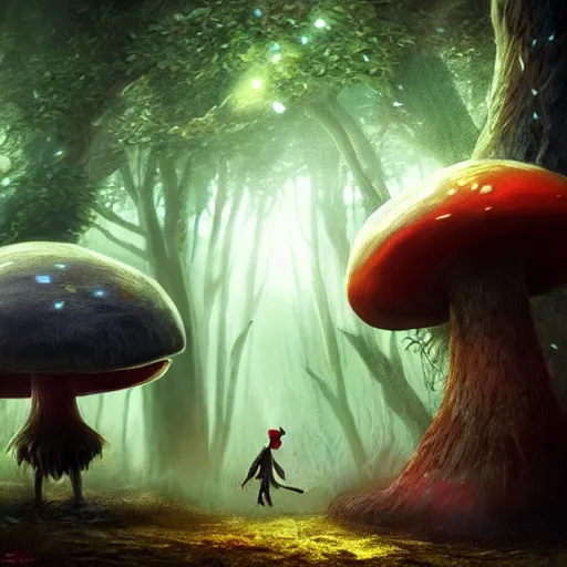 ArtStation - Weirdcore mushroom painting