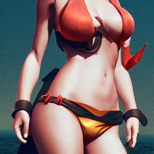 Image similar to kodak portra. by wlop, ilya kuvshinov, krenz cushart, greg rutkowski, trending on pixiv. zbrush sculpt, octane, maya, houdini, vfx. cute amazon woman wearing bikini armor. digital painting. cinematic dramatic atmosphere, sharp focus, volumetric lighting.