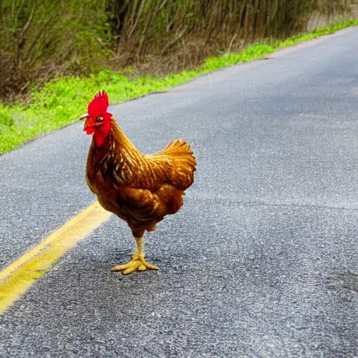 Image similar to chicken crossing the road