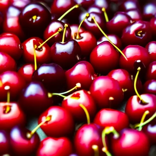 Prompt: someone overdosing cherries, photorealistic