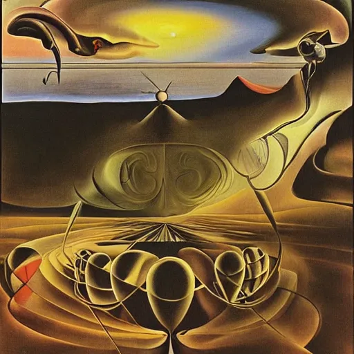 Image similar to the metaverse, painted by dali