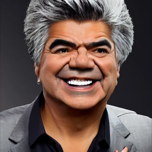 Prompt: artbreeder: combine george lopez with XQC. Fullbody wideangle mediumshot dolly camera 4k 8k 130mm hd detailed