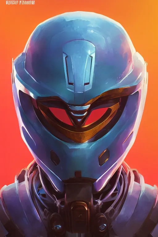 Image similar to epic mask helmet robot ninja portrait stylized as fornite style game design fanart by concept artist gervasio canda, behance hd by jesper ejsing, by rhads, makoto shinkai and lois van baarle, ilya kuvshinov, rossdraws global illumination radiating a glowing aura global illumination ray tracing hdr render in unreal engine 5