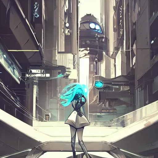Prompt: luxury advertisement, white and teal colors. highly detailed post-cyberpunk sci-fi asian city in style of cytus and deemo, mysterious vibes, by Ilya Kuvshinov, by Greg Tocchini, nier:automata, set in half-life 2, beautiful with eerie vibes, very inspirational, very stylish, surrealistic, perfect digital art, mystical journey in strange world, bastion game