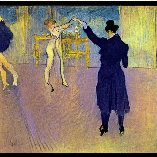 Image similar to a painting by henri toulouse lautrec