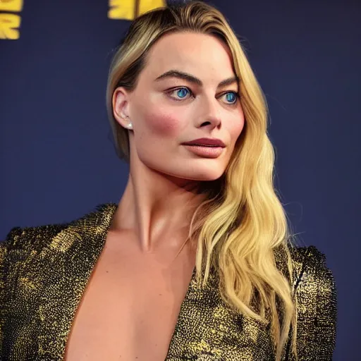 Prompt: margot robbie as a marble statue, female beauty