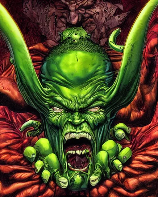 Image similar to green sad devil by glenn fabry