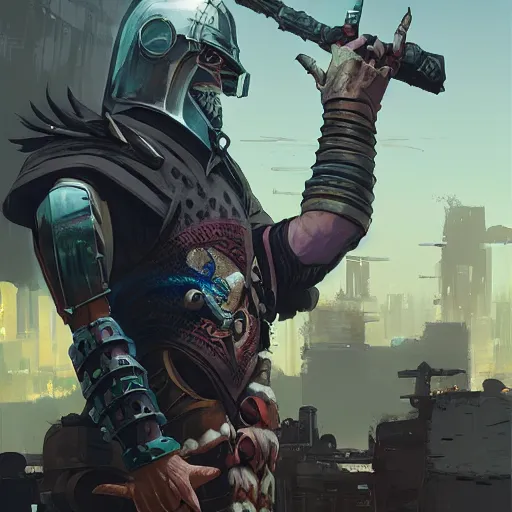 Image similar to cyberpunk viking helmet mask warrior goddess robot ninja fantasy, art gta 5 cover, official fanart behance hd artstation by jesper ejsing, by rhads, makoto shinkai and lois van baarle, ilya kuvshinov, ossdraws