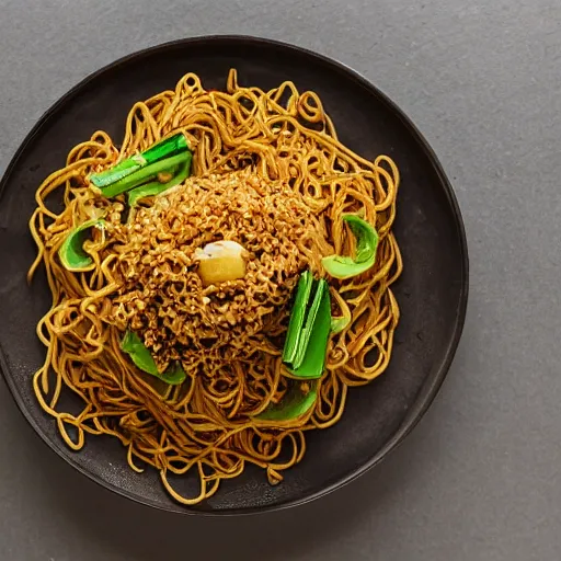 Image similar to mie goreng, realistic, sharp focus, 8 k high definition, insanely detailed, intricate, elegant, food photography