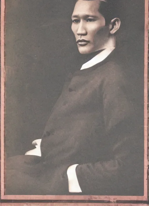 Image similar to Jose Rizal on the cover of vogue