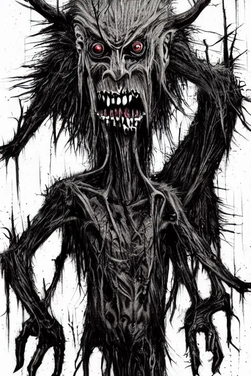 Image similar to mad wendigo artwork by ben templesmith