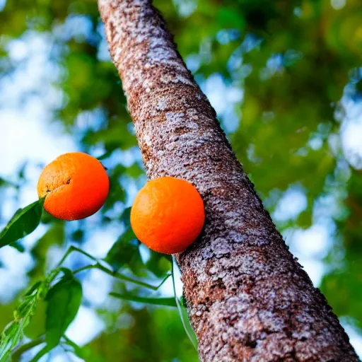 Image similar to orange growing on a tree