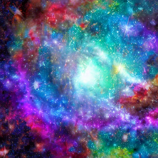 Image similar to colourful galaxy, digital art, highly detailed, 8 k, ultra realistic