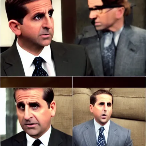 Image similar to michael scott played by steve carrell from the office in star wars force awakens,