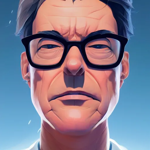 Image similar to face icon stylized minimalist michael crichton, loftis, cory behance hd by jesper ejsing, by rhads, makoto shinkai and lois van baarle, ilya kuvshinov, rossdraws global illumination