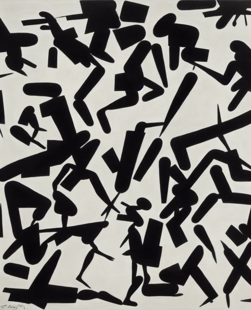 Prompt: a beautiful painting of running soldiers and bombs in el alamein battle, wwii,, black and white, painted by laszlo moholy nagy, disorder, bauhaus