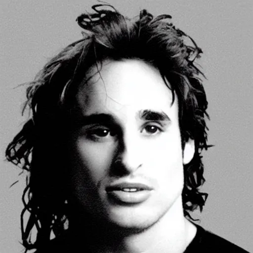 Prompt: a video call with Jeff Buckley