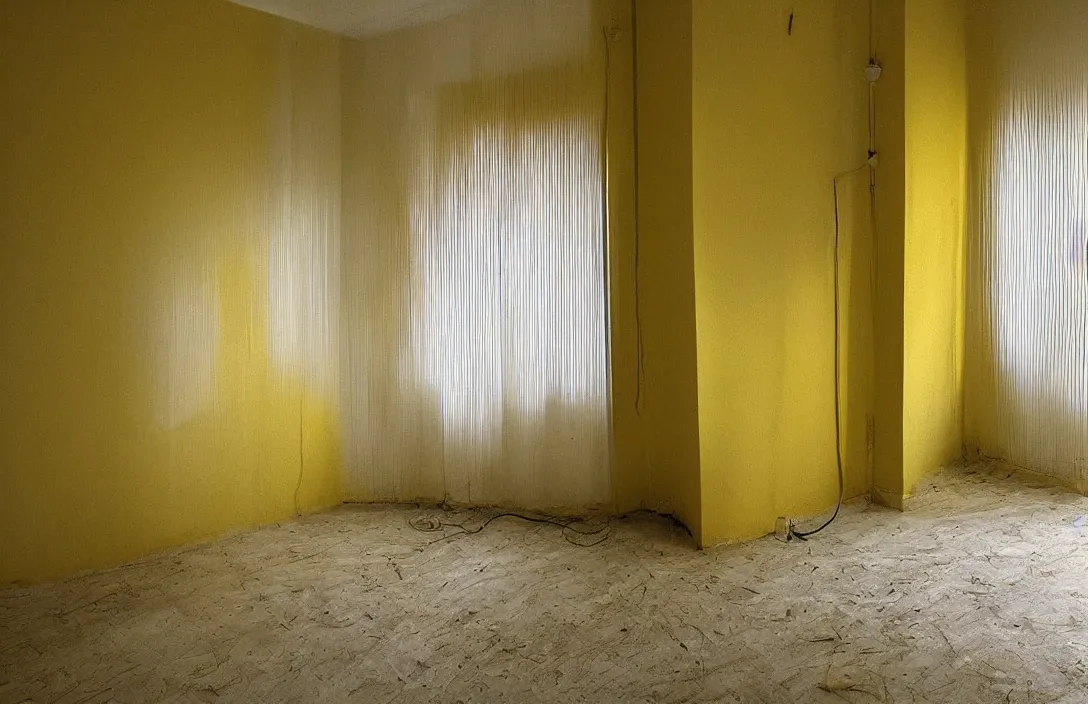 Image similar to Empty light yellow room