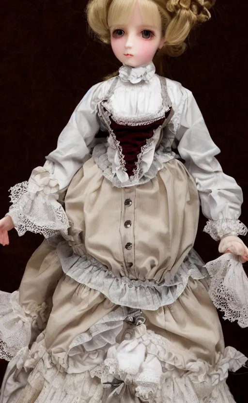 Image similar to dollfie in victorian dress