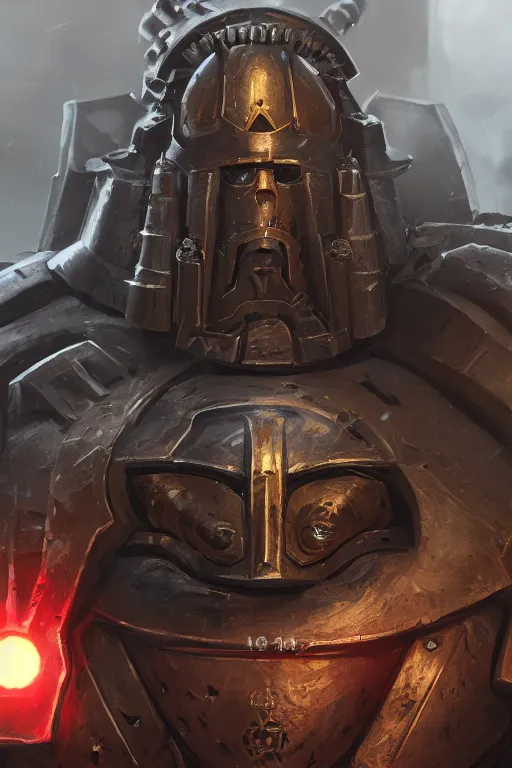 Image similar to armor portrait heros warhammer 4 0 k horus heresy fanart - the primarchs emperor by johannes helgeson animated with vfx concept artist & illustrator global illumination ray tracing hdr fanart arstation zbrush central hardmesh 8 k octane renderer comics stylized