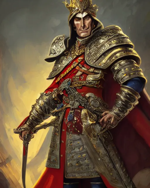 a digital painting of karl franz, prince of altdorf by | Stable Diffusion