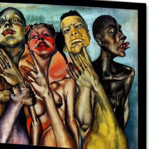 Image similar to diversity equity @ and inclusion by otto dix, hyperrealistic, masterpiece, aesthetic