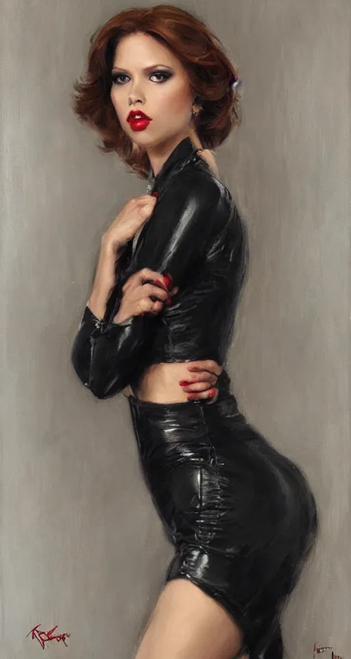 Image similar to black widow by Konstantin Razumov