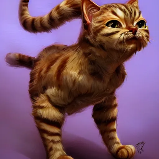 Prompt: short legged cat as munchkin, muscular, wild, d & d, fantasy, intricate, full - length, cinematic lighting, highly detailed, digital painting, artstation, concept art, smooth, sharp focus, illustration, art by hajime sorayama