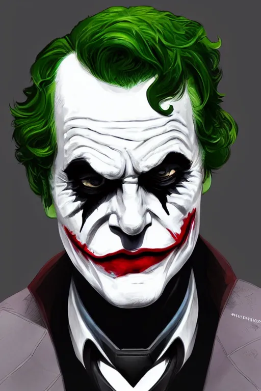 Image similar to Joker wearing vader's armor, full character, artstation, highly detailed, highly realistic