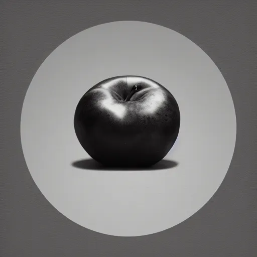 Image similar to centered hyper-realistic single piece of fruit, gray background