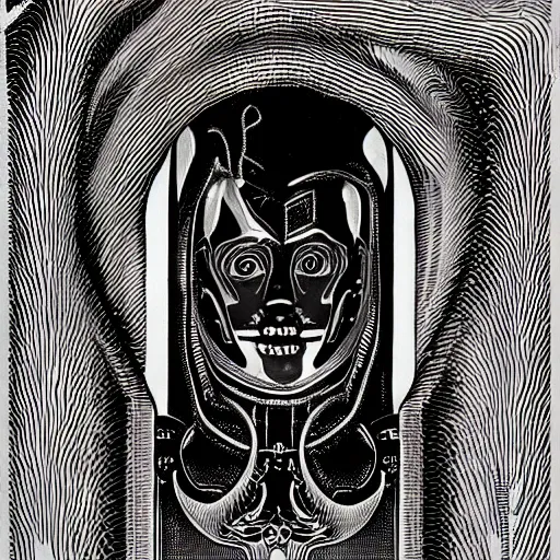 Image similar to post - punk new age album cover, psychedelic, black white pink, magic, giger h. r.