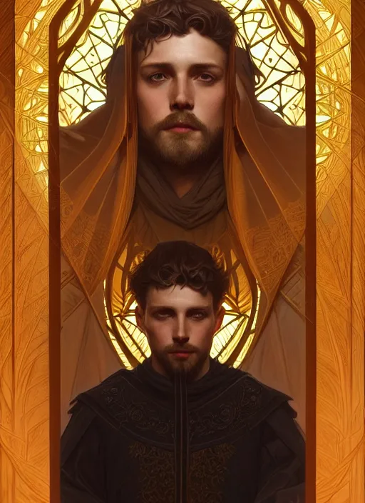 Image similar to symmetry!! portrait of king arthur, intricate, elegant, highly detailed, digital painting, artstation, concept art, smooth, sharp focus, illustration, art by artgerm and greg rutkowski and alphonse mucha, 8 k