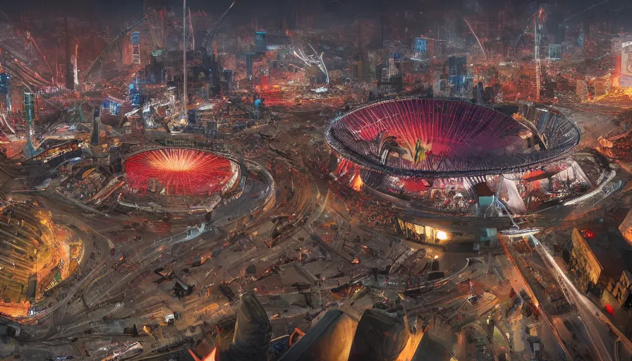 Image similar to 2 0 3 2 olympic games in brussels, hyperdetailed, artstation, cgsociety, 8 k