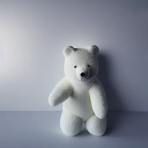 Prompt: Snow Bear Figure, 8K, studio light