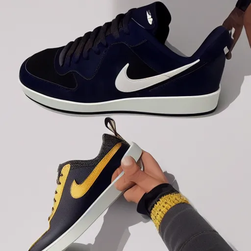 Image similar to nike and louis vuitton shoes collaboration, 8 k,