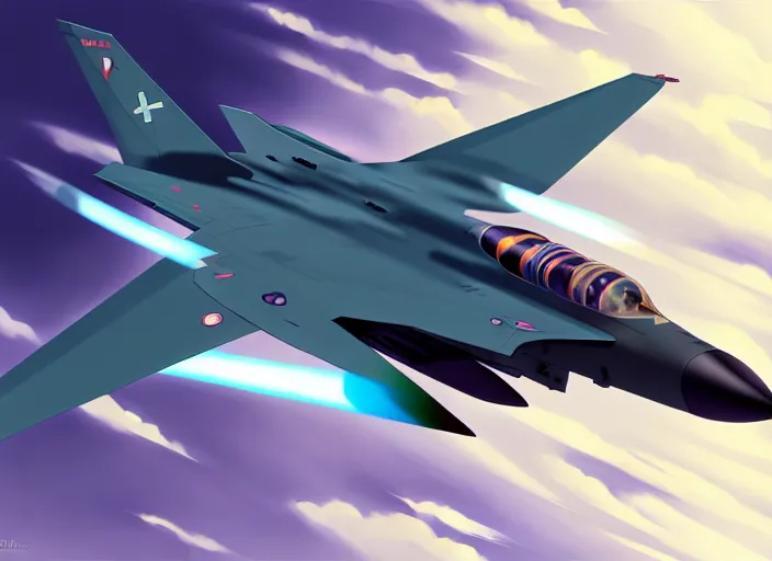 Prompt: futuristic Fighter-jets having a dogfight, Ilya Kuvshinov, digital, concept art, Kyoto animation, last exile, blue submarine no. 6,loish, murata range, kawaii, yoshitaka amano, studio lighting, manga, bright colors, beautiful, 28mm lens,alphonse mucha, vibrant high contrast, gradation, jean giraud, moebius, fantasy, rule of thirds, fibonacci, intricate, cel shaded, flat, matte print, makoto shinkai